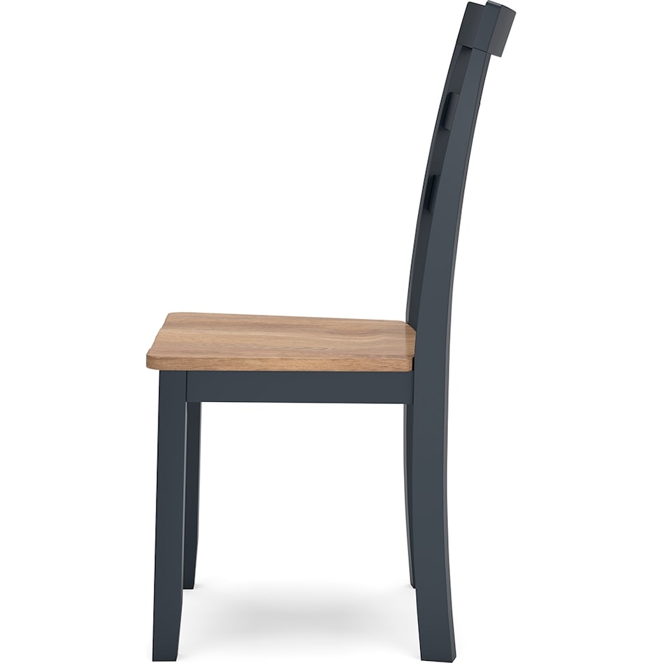 gesthaven natural blue side chair   