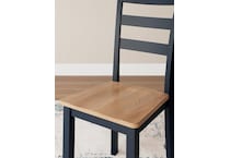 gesthaven natural blue side chair   