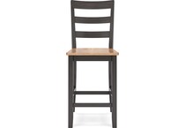 gesthaven natural brown counter chair   