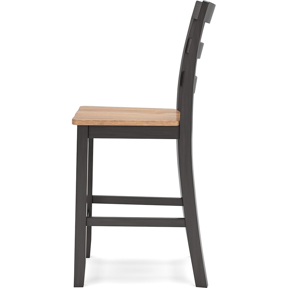 gesthaven natural brown counter chair   