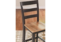 gesthaven natural brown counter chair   