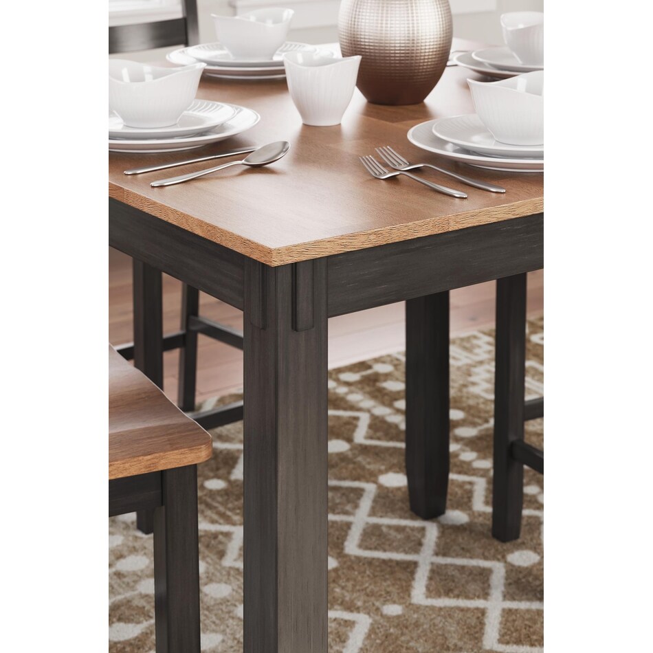 gesthaven natural brown dining set   