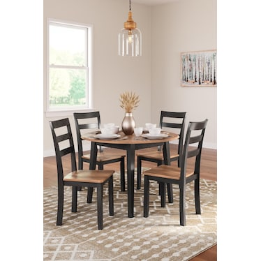 GESTHAVEN DINING TABLE AND 4 CHAIRS