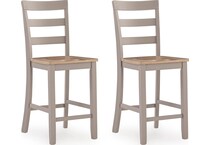 gesthaven natural gray counter chair   