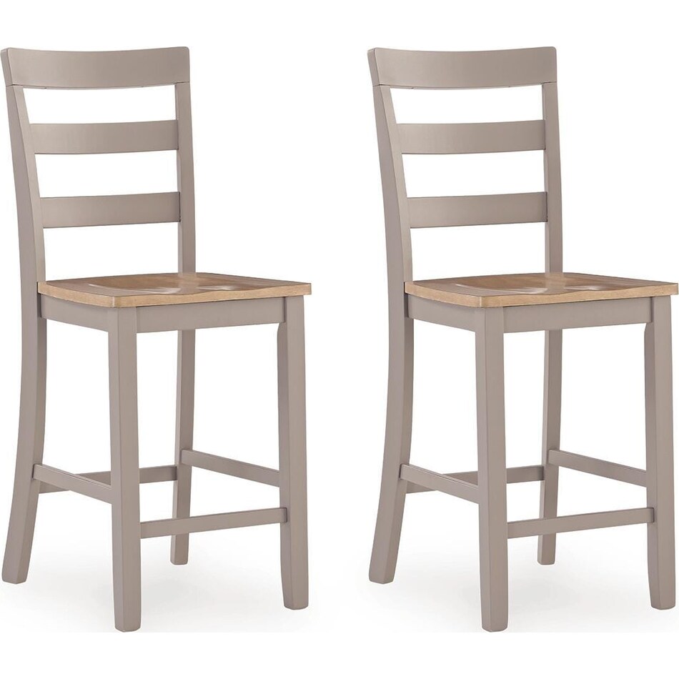 gesthaven natural gray counter chair   