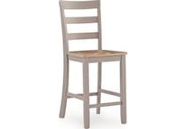 gesthaven natural gray counter chair   