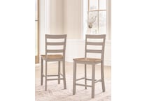gesthaven natural gray counter chair   
