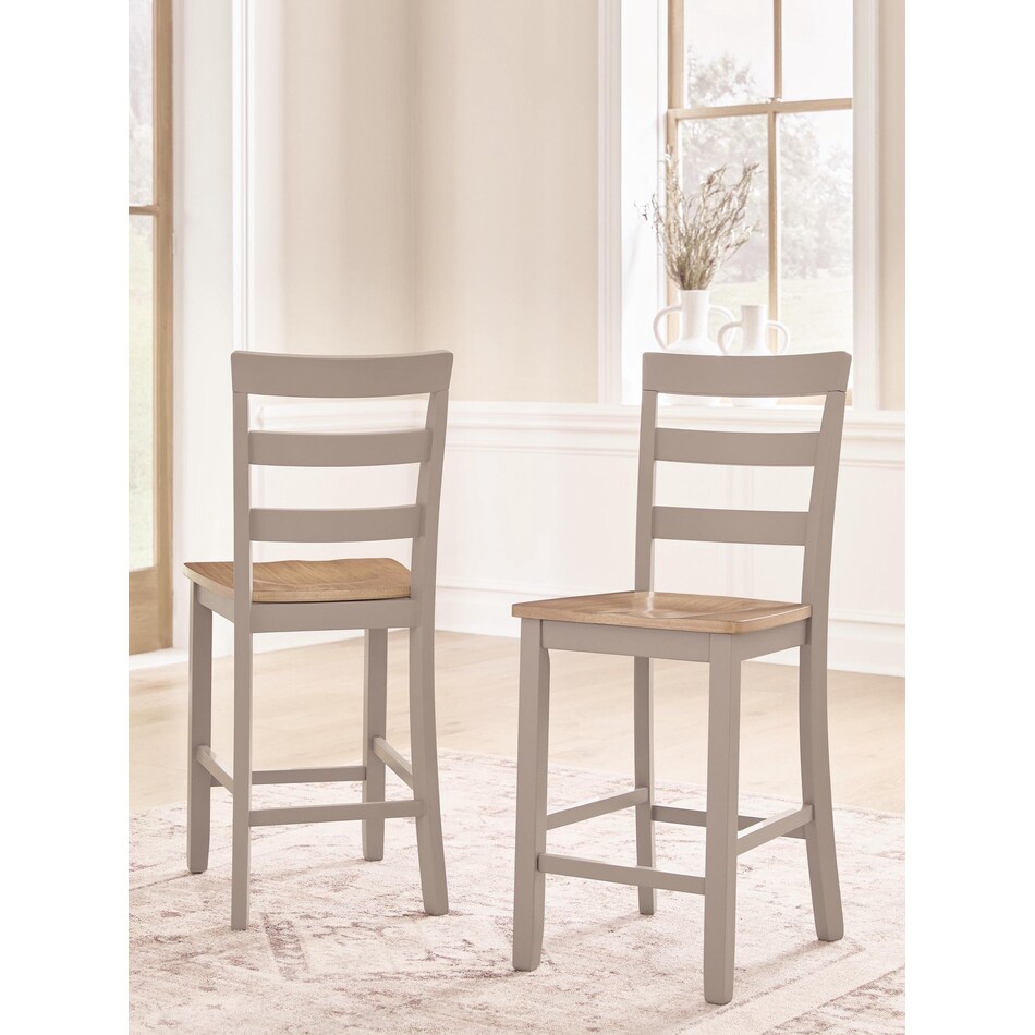 gesthaven natural gray counter chair   