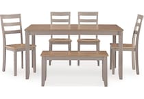 gesthaven natural gray dining set   