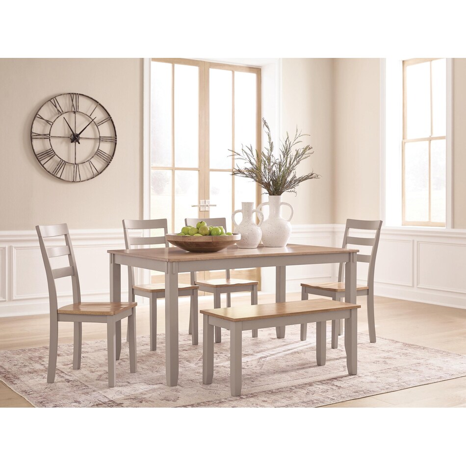 gesthaven natural gray dining set   