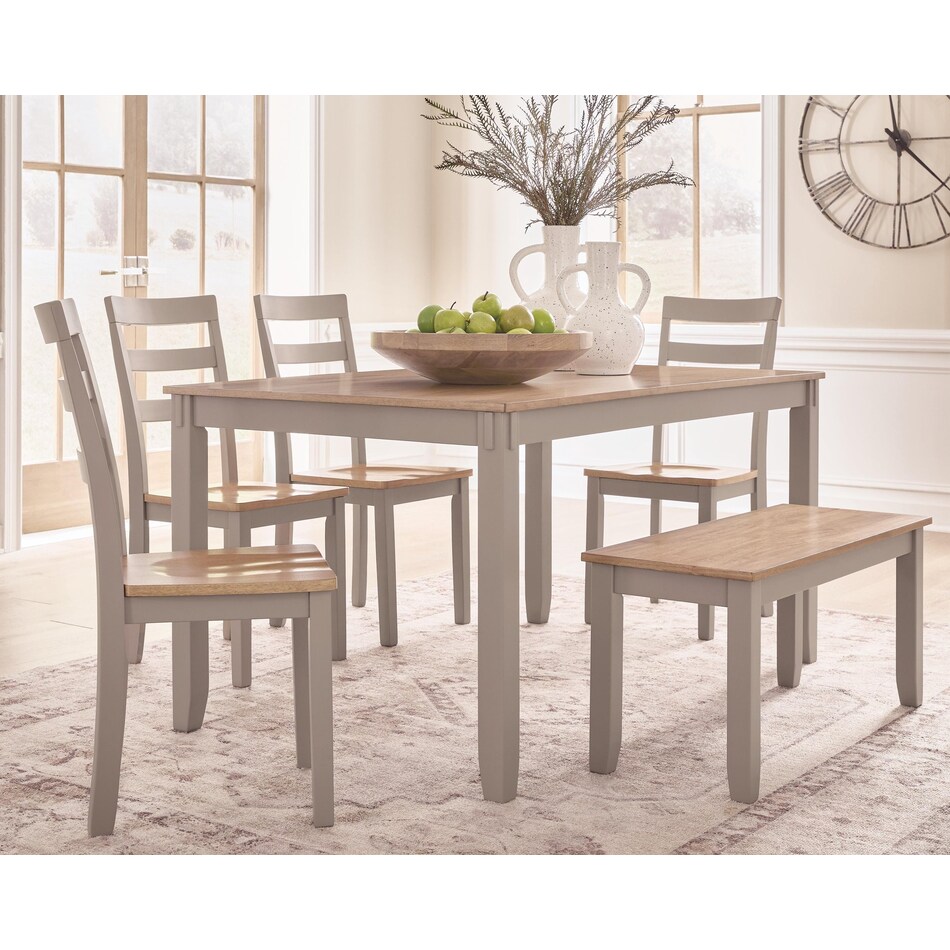gesthaven natural gray dining set   