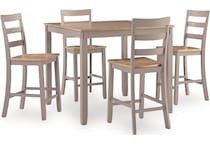gesthaven natural gray dining set   