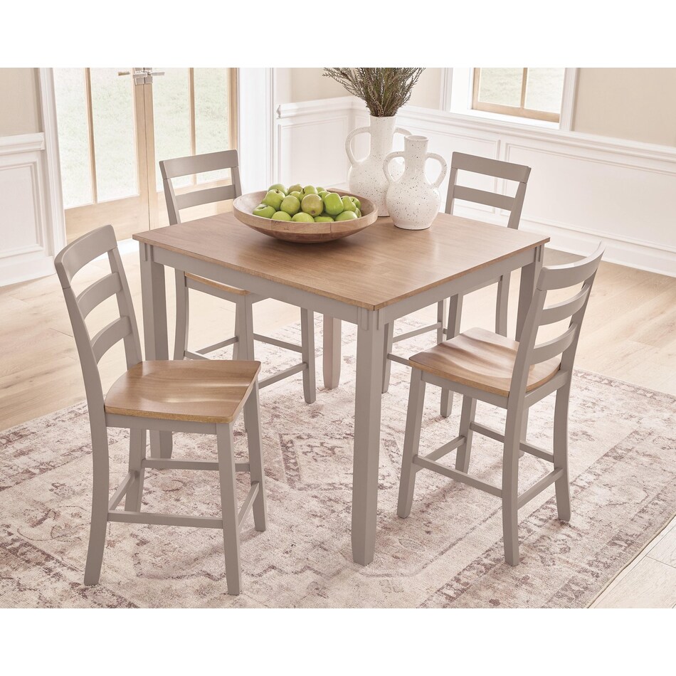 gesthaven natural gray dining set   