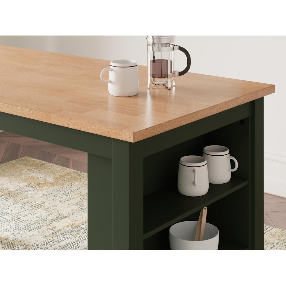 gesthaven natural green counter table  counter table top   