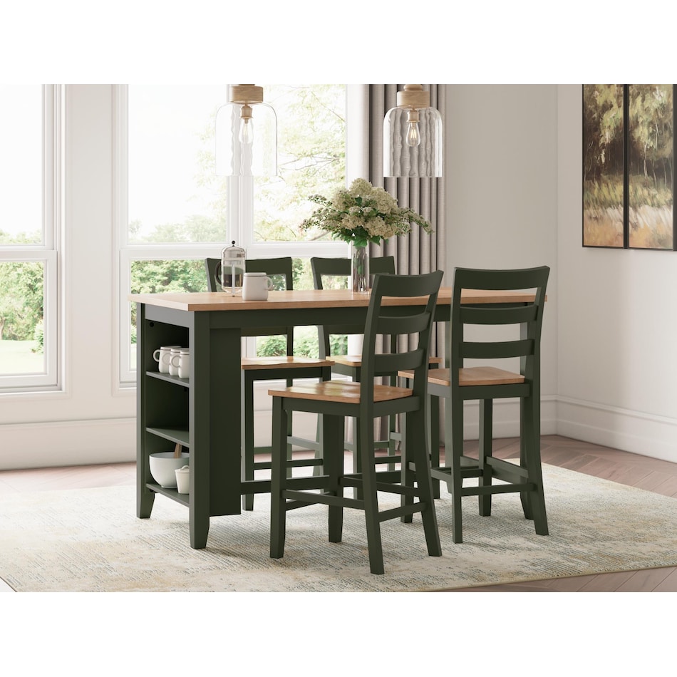 gesthaven natural green counter table  counter table top   