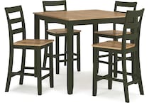 gesthaven natural green dining set   