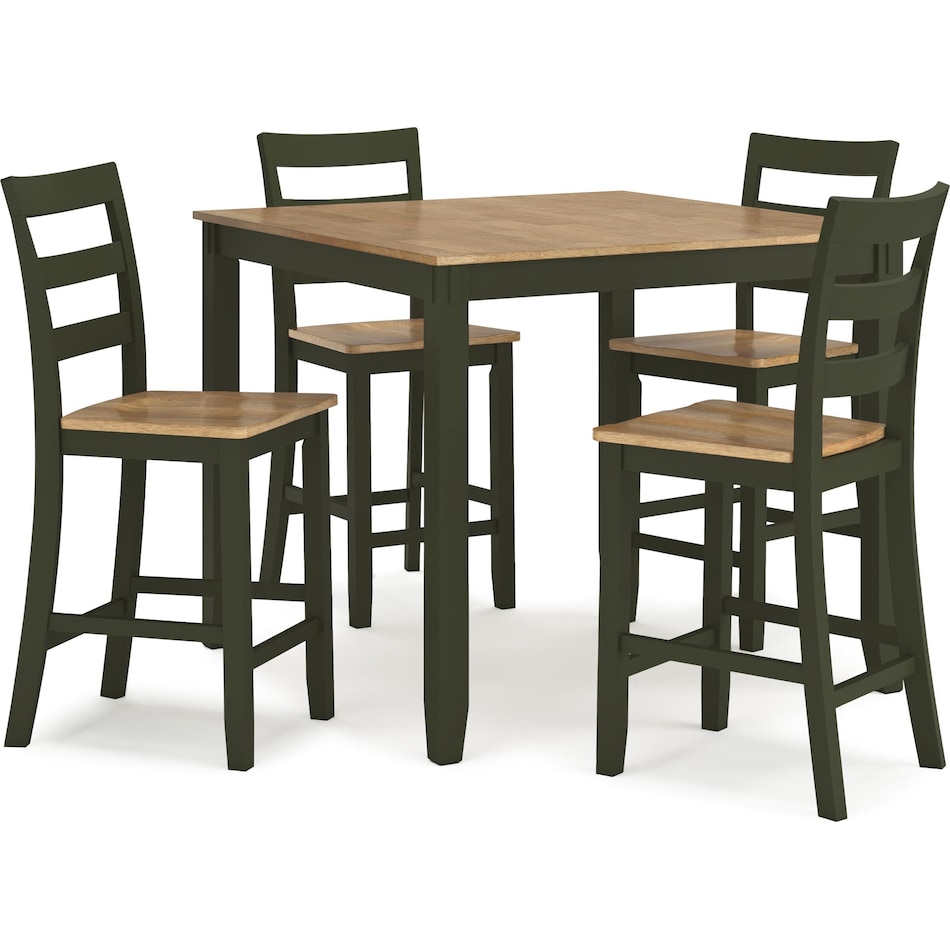 gesthaven natural green dining set   