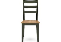 gesthaven natural green side chair   