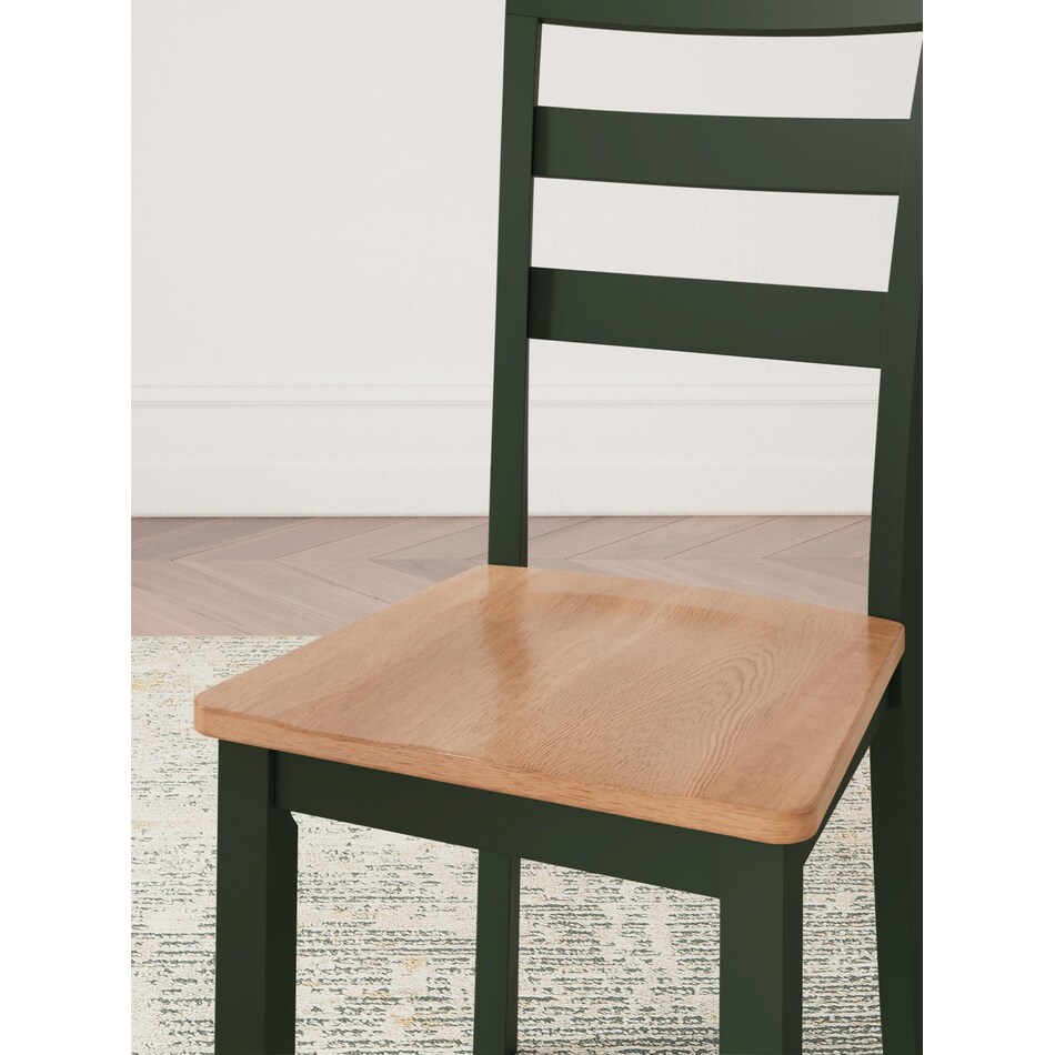 gesthaven natural green side chair   
