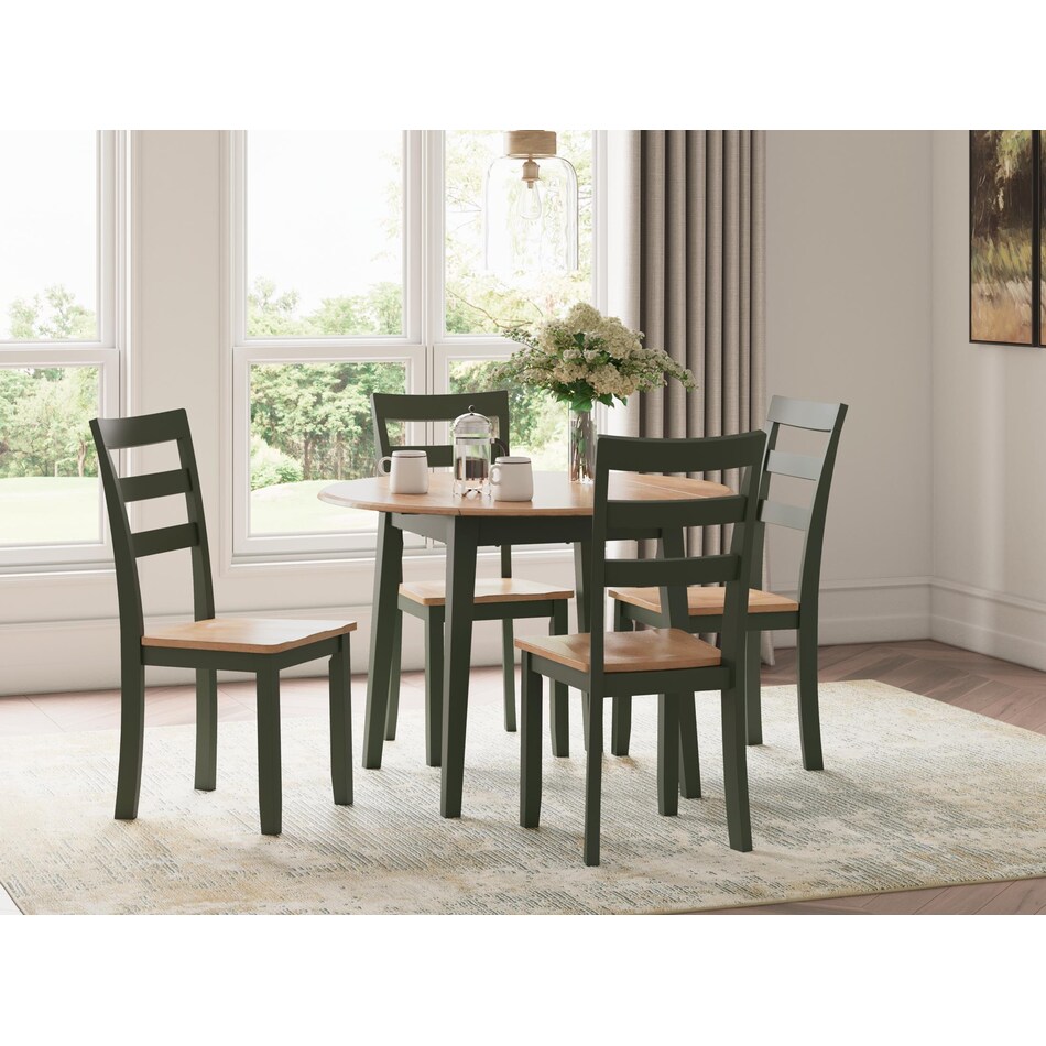 gesthaven natural green side chair   