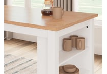 gesthaven natural white counter table  counter table top   
