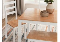 gesthaven natural white dining set   