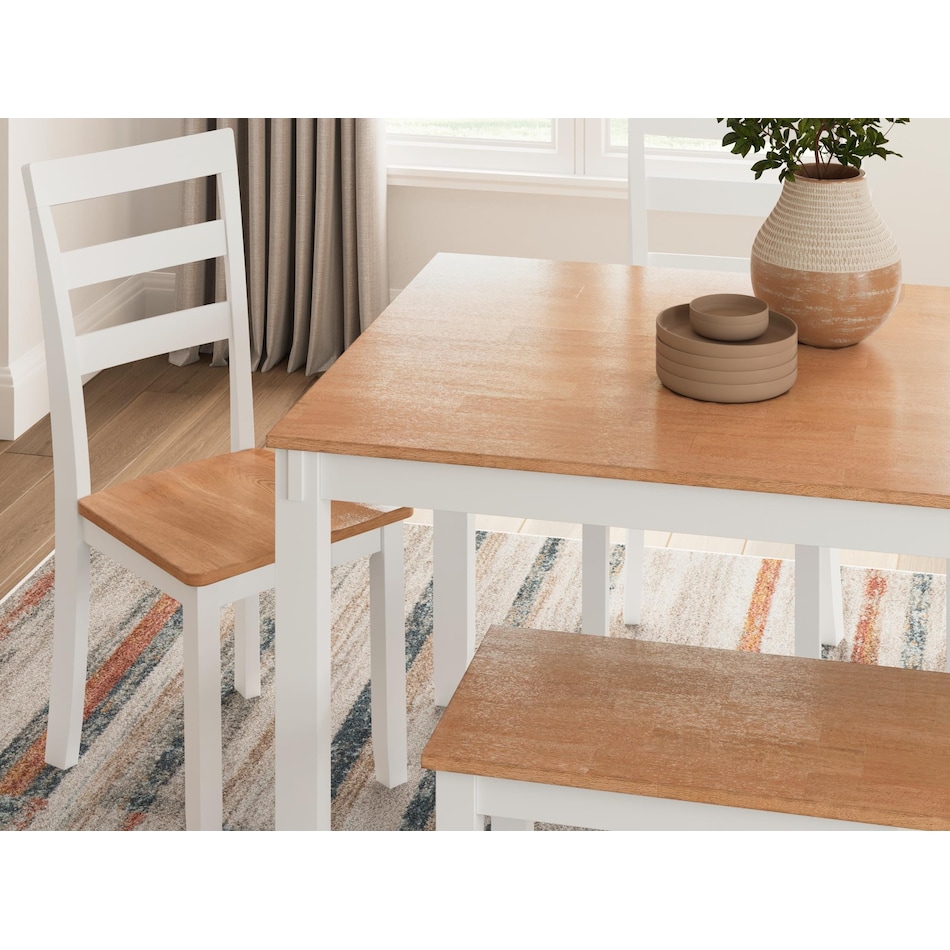 gesthaven natural white dining set   