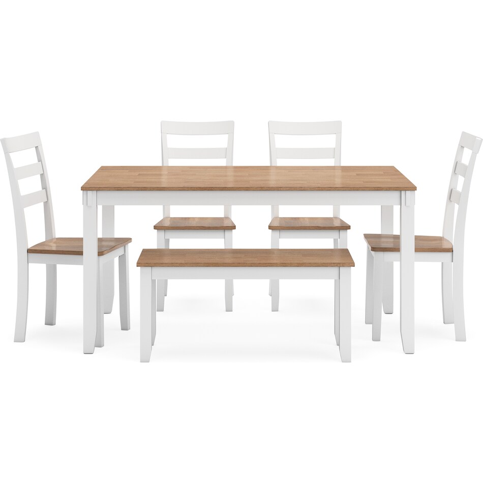 gesthaven natural white dining set   