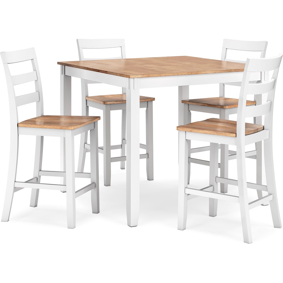 gesthaven natural white dining set   