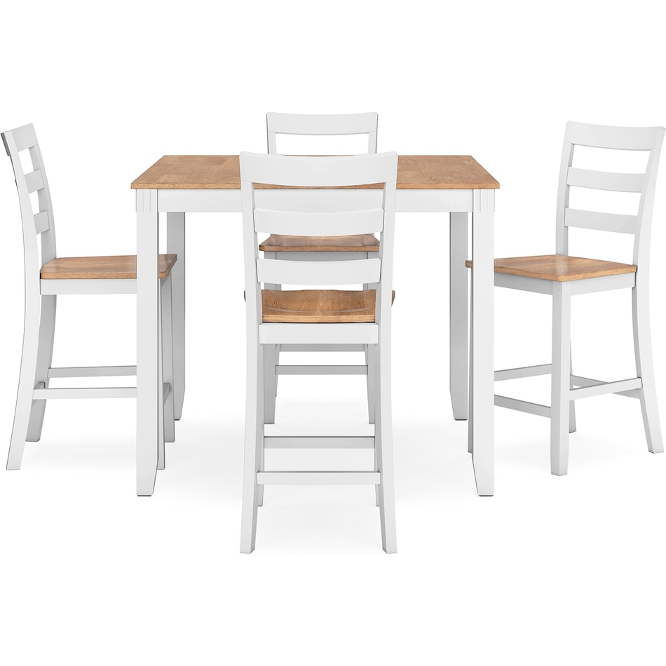 gesthaven natural white dining set   