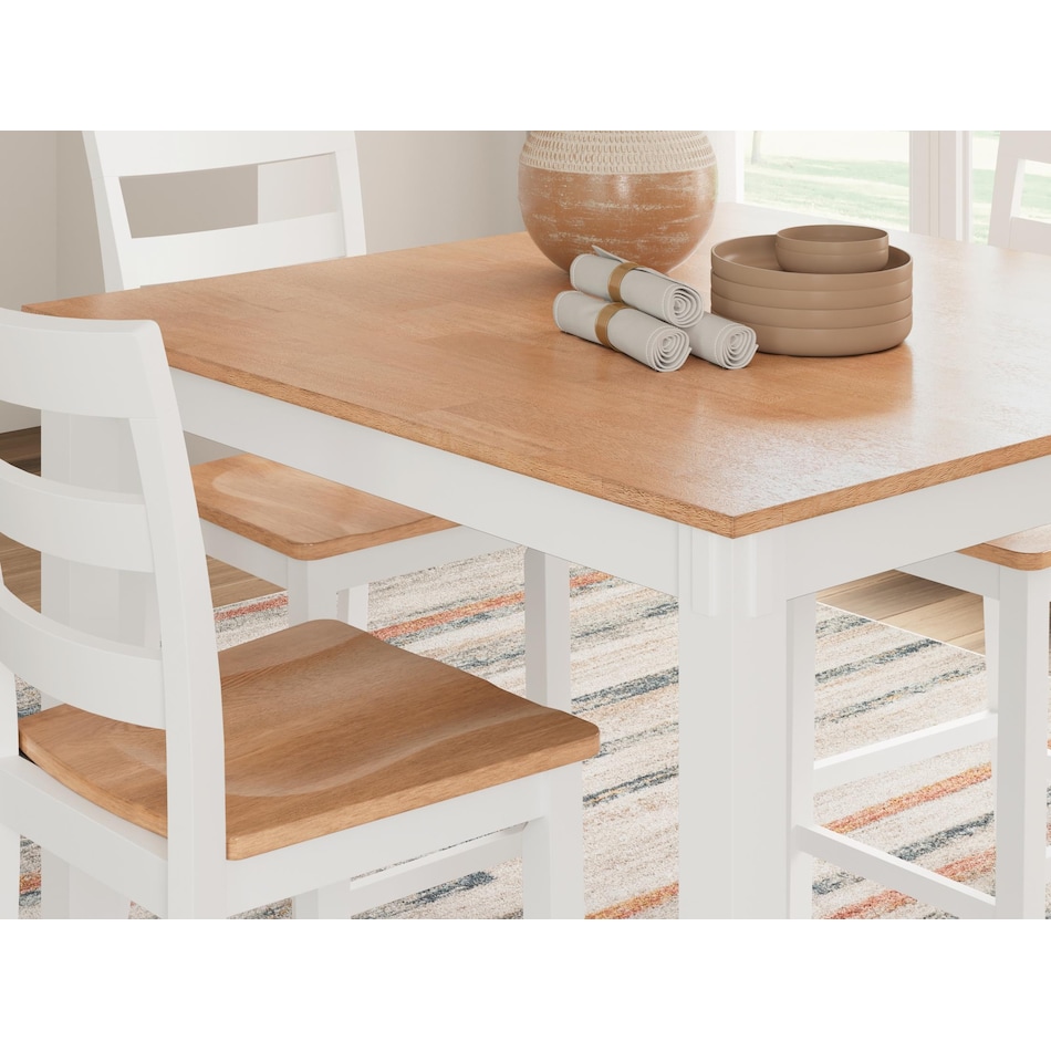gesthaven natural white dining set   