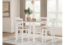 gesthaven natural white dining set   