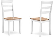 gesthaven natural white side chair   