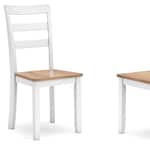 gesthaven natural white side chair   