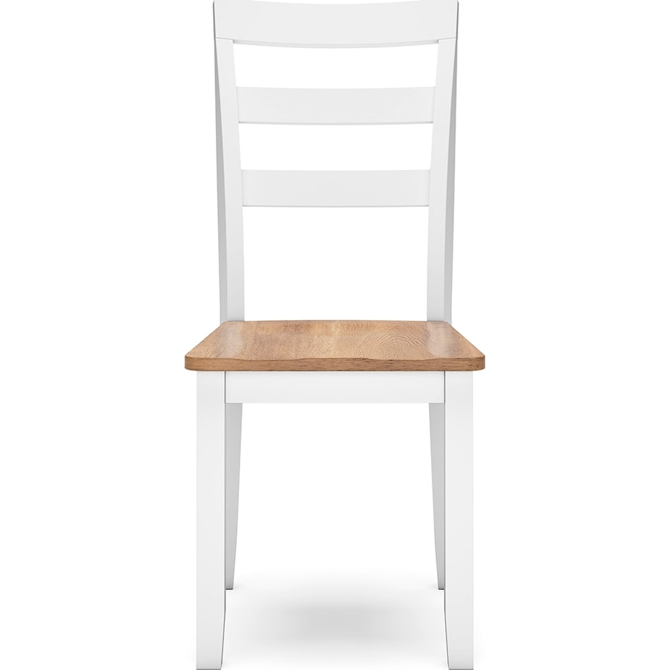 gesthaven natural white side chair   