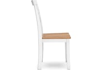 gesthaven natural white side chair   
