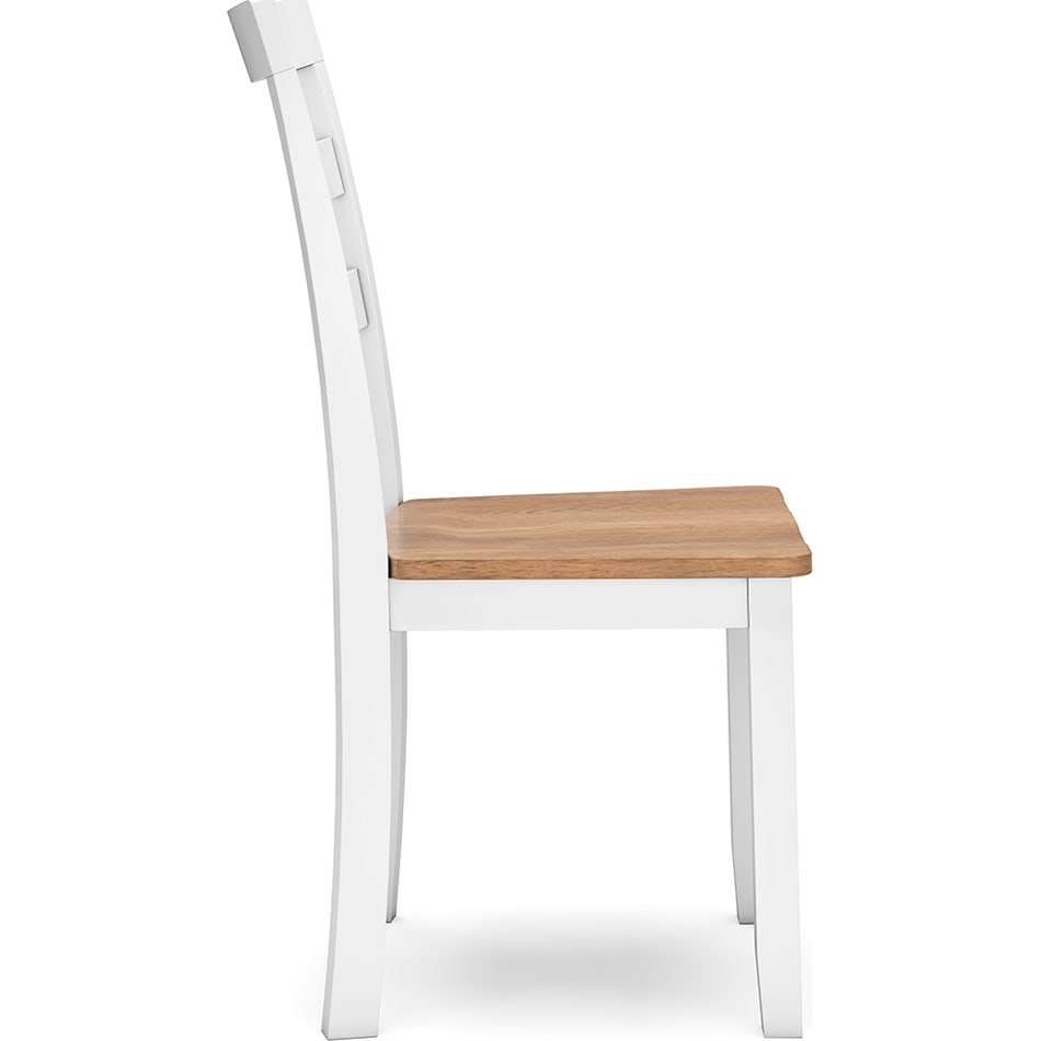 gesthaven natural white side chair   