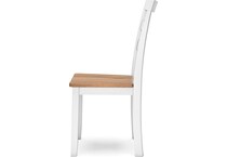 gesthaven natural white side chair   
