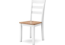 gesthaven natural white side chair   
