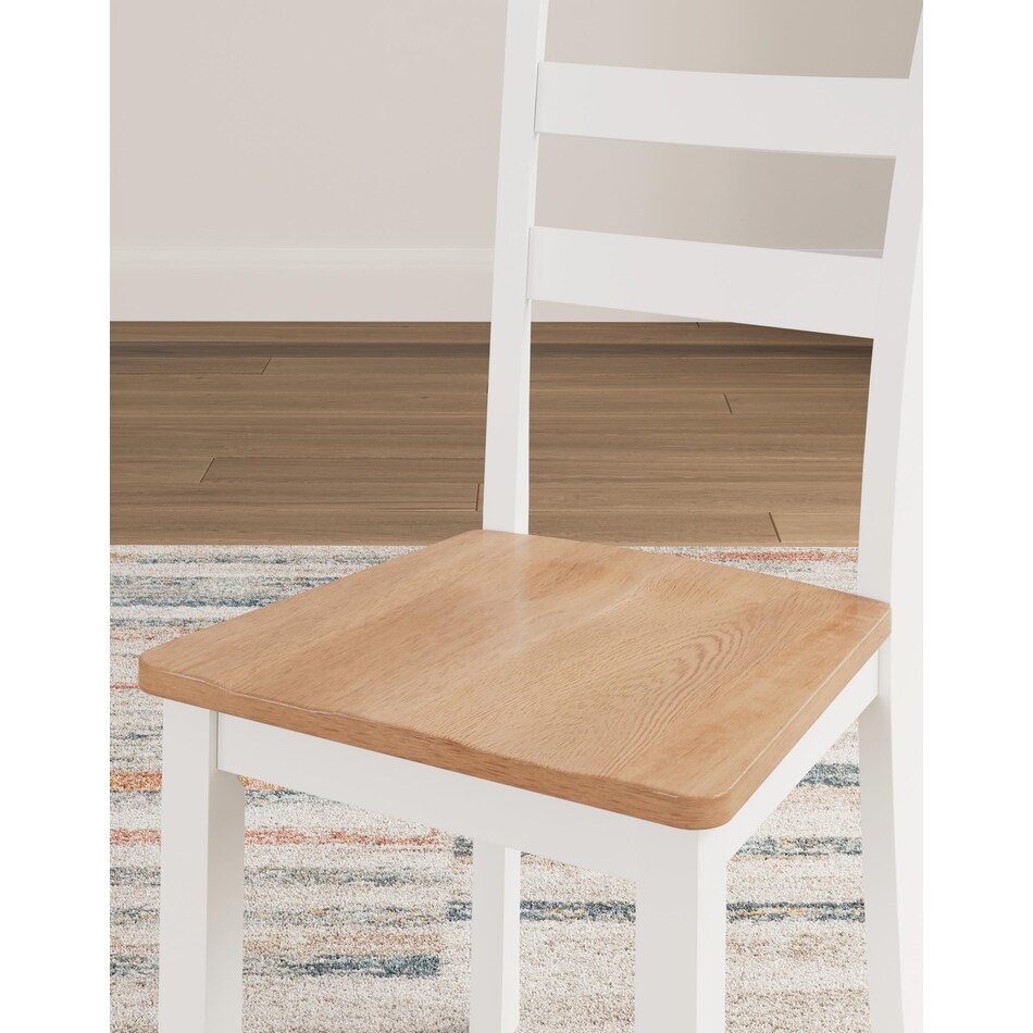 gesthaven natural white side chair   