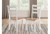 gesthaven natural white side chair   