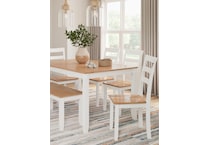 gesthaven white dining set   