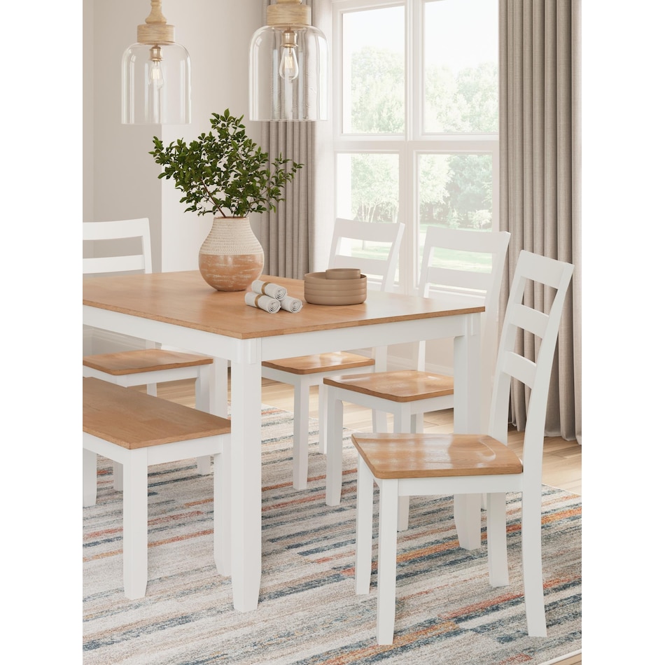 gesthaven white dining set   