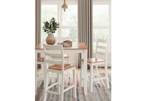 gesthaven white dining set   