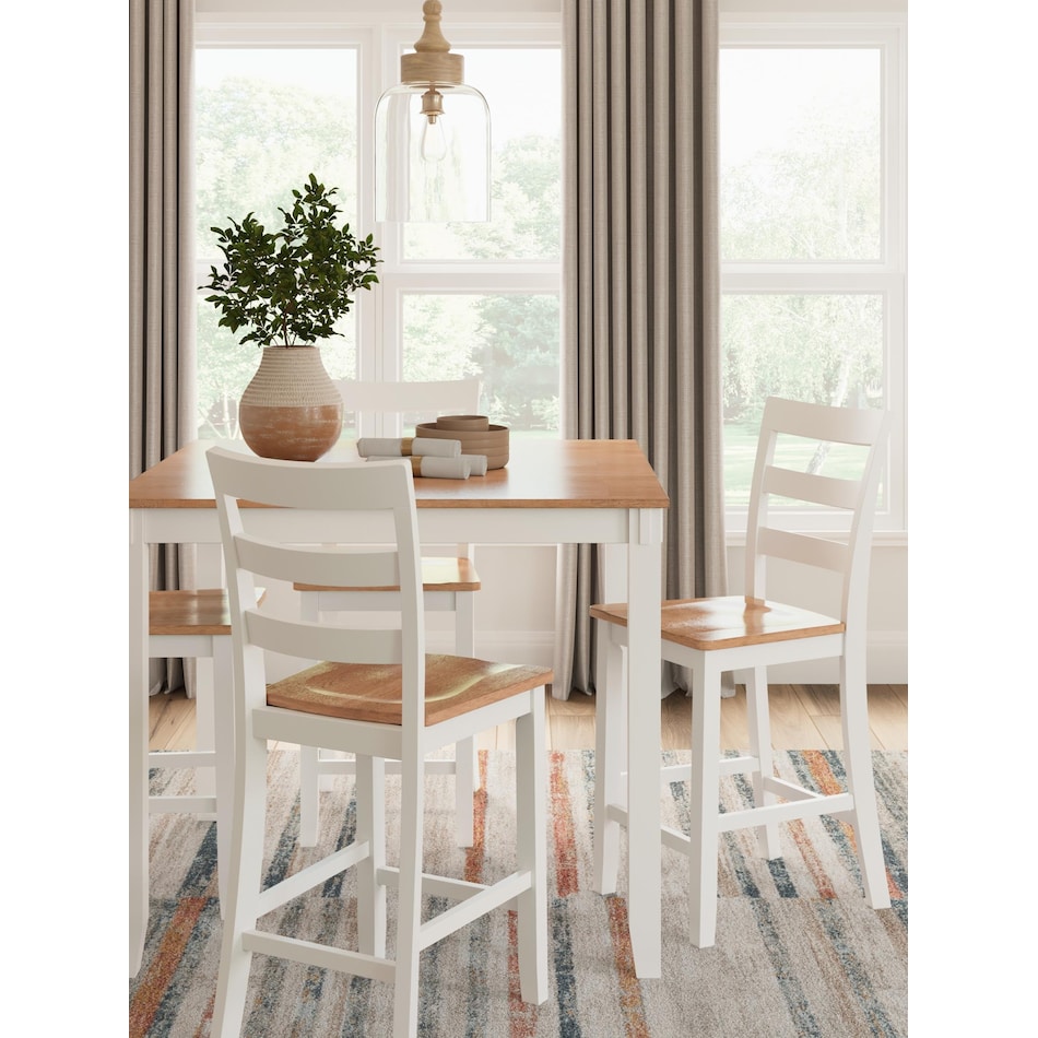 gesthaven white dining set   