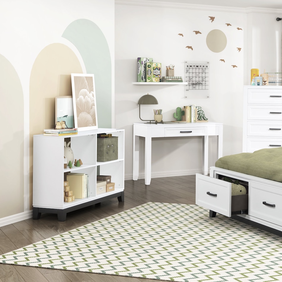 gibby white bookcase   