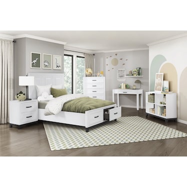 GIBBY 2-DRAWER NIGHTSTAND