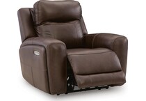 giddeon cordova leathe rpower recliner   