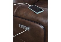 giddeon cordova leathe rpower recliner   