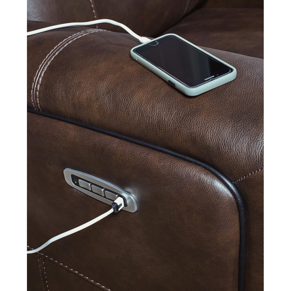 giddeon cordova leathe rpower recliner   